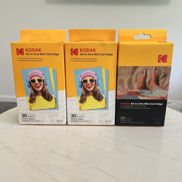 KODAK All-in-One Mini Cartridge 60 Sheets Mini 2 Photo Printer Instant Camera